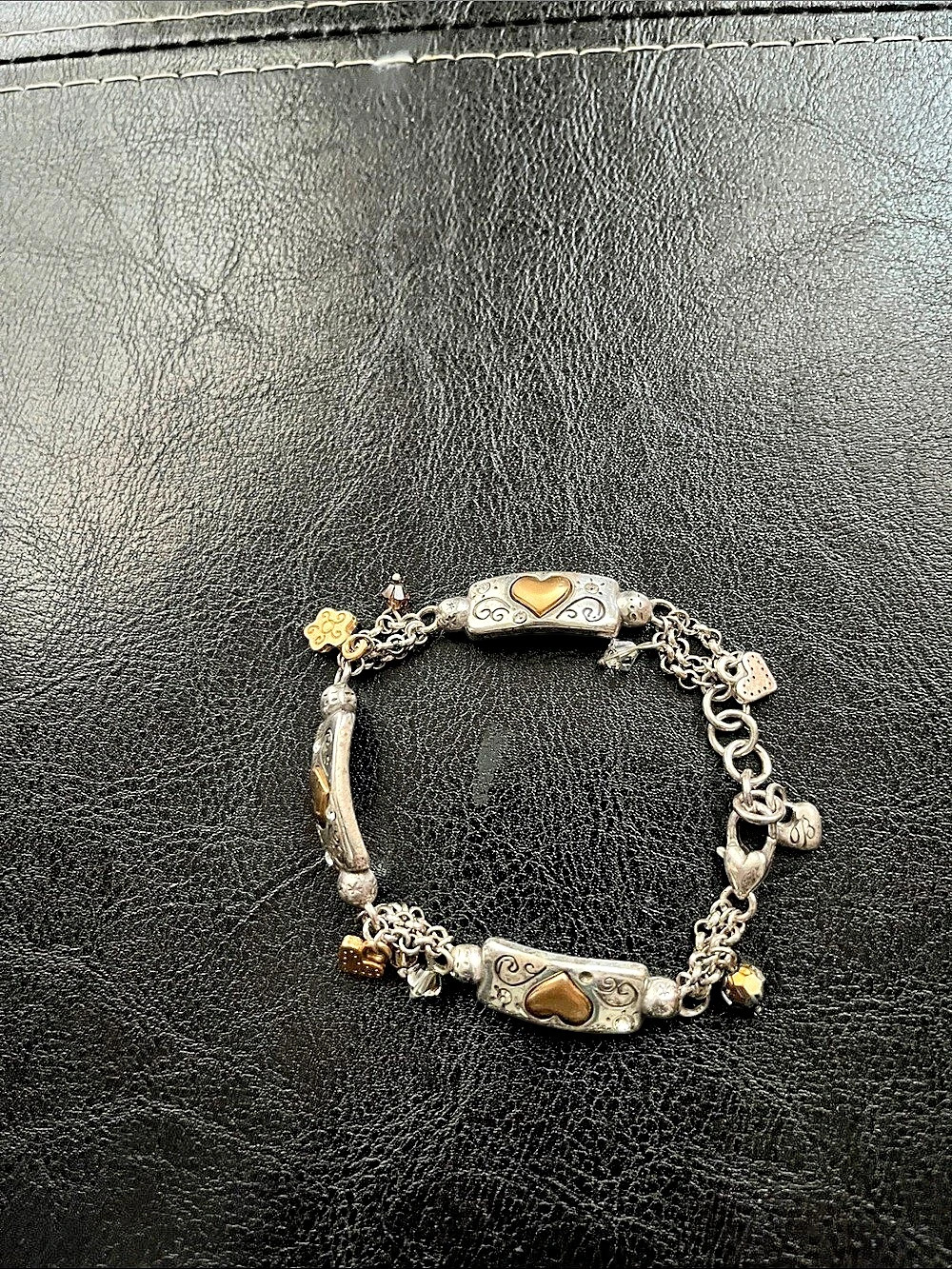 Brighton Remember Your Heart Bracelet Silver & Gold